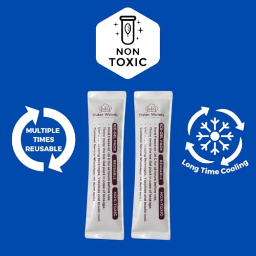 Image of Mini Ice Gel Pack Set | For Keeping Insulin, Vaccines, Drinks & Food Cool | Helpful in Cold Therapy | Ice Packs | Cold Packs (Mini, 12, count)