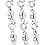 Necklace Layering Clasp Womens Jewelry Separators 18K Gold and Silver Magnetic Multiple Necklace Clasp for Women Layered Look