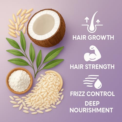 Image of Rice Water Shampoo & Conditioner Combo | With Rice Protein, Corn Starch, Coconut & Tea Tree | For Men & Women | Repairs Dry & Damaged Hair | Sulfate & Paraben Free - (250 ml X 2)