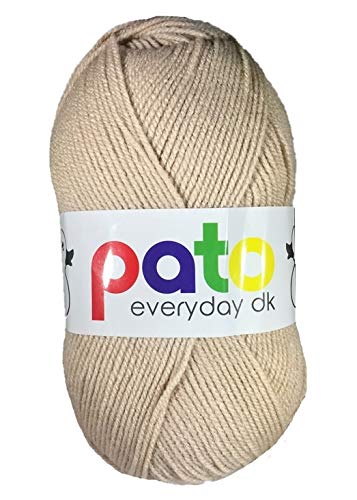 Packs of 5 Pato Dk Double Knitting Yarn 5x100g (5x100g Caramel 993)
