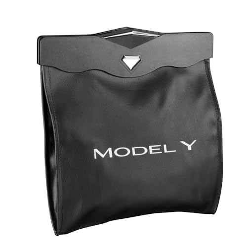 Motrobe Tesla Model Y Juniper Trash Can 2020-2026 Garbage Bag Garbage Bin [Strong Magnetic Buckle]...
