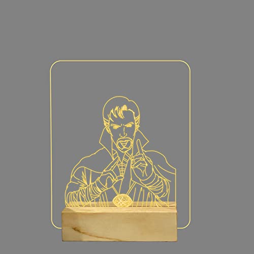 Image of Doctor strange654 3D Led Night lamp for Bedroom Decor Light Warm White Light