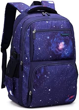 Galaxy Childrens Backpacks for Boys Middle School Bag with USB Charger, Capacity Primary Elementary Bookbags, Boys Travel Rucksack