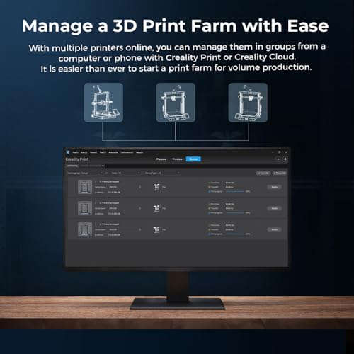 Image of WOL3D Creality CR-10 SE FDM 3D Printer, Auto Leveling, 600mm /s High-Speed Printing, 300C Hotend, WiFi Cloud Control, Linear Rails - PLA PETG ABS TPU Support, 220x220x265mm Build Volume