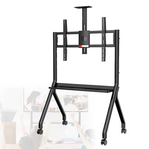 Soporte móvil para pizarra interactiva con ruedas ajustable miniatura 1