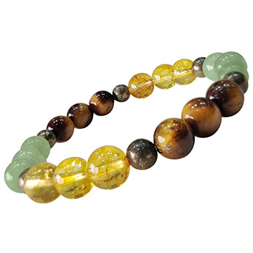 Image of Shubhanjali Crystal Elastic 8mm Stretch Customized Bracelet for Men and Women-(Standard,Multicolor)