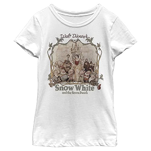 Disney Snow White and The Seven Dwarfs Vintage Portrait Girls Standard T-Shirt
