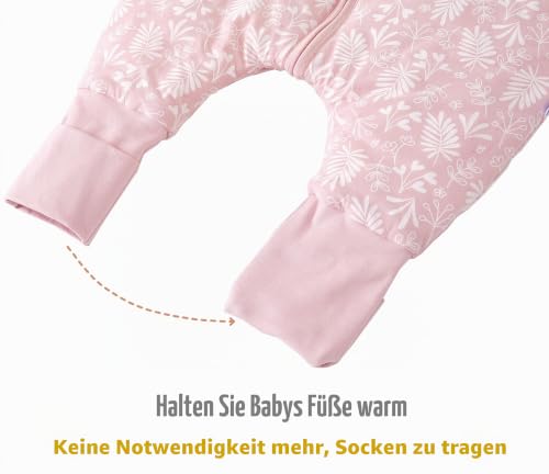 Chilsuessy Baby Schlafsack mit Füßen 2.5 Tog Kinder Winter Schlafsack Baumwolle Baby Schlafsack mit Beinen für Jungen und Mädchen… – Ansicht 4