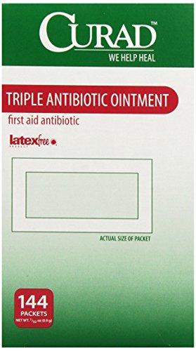 Medline Curad Triple Antibiotic Ointment, 144 Count