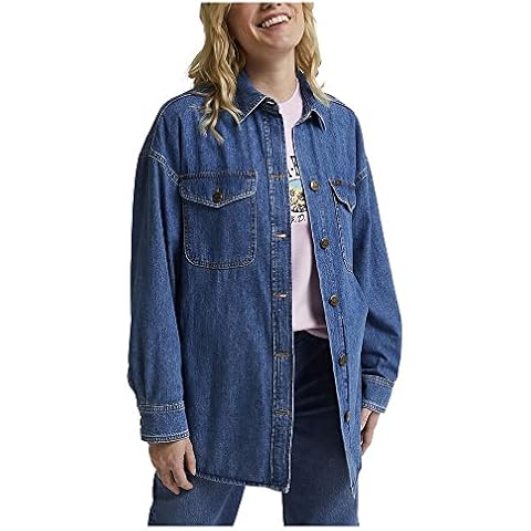 Lee Women's Hazy Indigo Shacket Jacket Cover