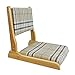 YYOBK Chaise Tatami portable, chaise de méditation pliable, chaise japonaise sans pieds avec coussin, chaise pliante au sol, canapé paresseux pour salon, chambre à coucher, balcon (couleur : H)