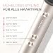 TYMO RING Glättbürste Haarglätter Bürste - Keramik Glätteisen und Haarbürste 2 in 1, Elektrische Verbrühungsschutz Glättungsbürste Kamm, 25s Schneller Aufheizen, 5 Temp Einstellungen, Gold