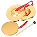 SUPVOX 1 Set Lion Dance Gong Mini Desktop Kids Musical Instruments Traditional Chinese Music Instrument Gong with Mallet Children Musical Gong Instrument Party Supply Metal
