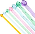 7 Paire Aiguilles de tricot en plastique multicolore Outil de tissage Aggreko Outils de tricotage en cristal Aiguille acrylique pour sweater écharpe Longueur 26cm/10.35IN