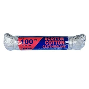 T.W. Evans Cordage 110841 Baumwoll-Wäscheleine 30,5m