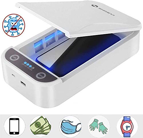 SHINEVI UV Cell Phone Sanitizer Portable UV Lights Smart Phone Sanitizer Sterilizer Cleaner