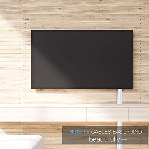 image for 6.6ft - 2/3 inch White Cable Sleeve Cover, AGPTEK Cord Protector Manag