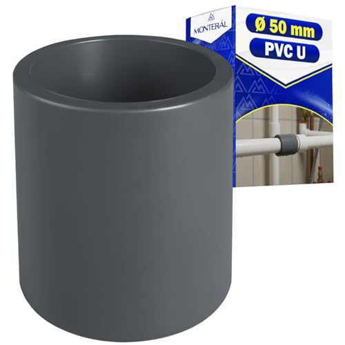 Unión de Dos Tuberías (Ø 50 mm Manguito PVC U)