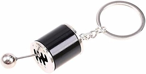 TunerGear Stick Shift Gear Shift 6-Speed Manual Transmission Keychain Keyring (Black)