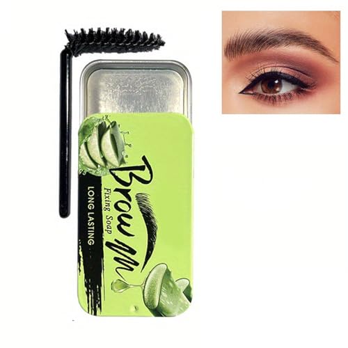 Pemarlis Gel de ceja profesional para moldear cejas,Jabón Cejas,bálsamo de maquillaje de cejas duradero incoloro,Impermeable de Larga Duración,jabón de maquillaje para efecto de laminación,Aloes