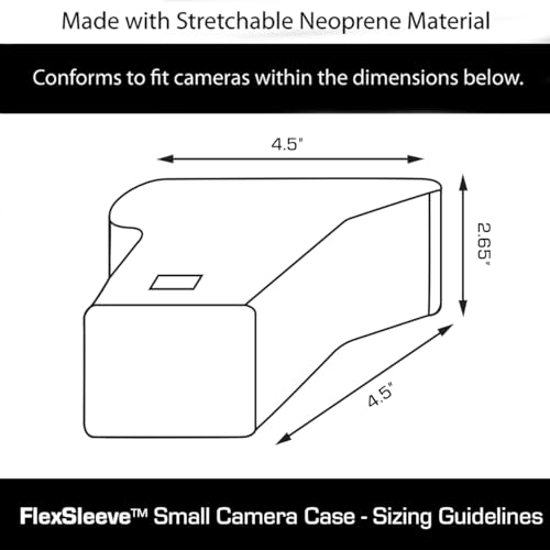 Funda para cámara pequeña USA Gear neopreno negra miniatura 2