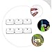 POPETPOP 6pcs Acrylic Fish Feeder Dish Suction Cups Fish Food Holders for Aquariums for Freshwater and Shrimp Tanks and Easy to Install