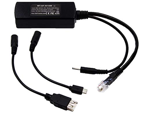 PoE Texas GAF-USB | 802.3af PoE Splitter Compatible with iPads and Tablets