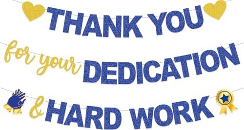 Image of We Appreciate You Thank You for All You Do Banner, Thank You for You Dedication Hard Work Banner for Teacher Employee Staff Doctors Nurse Volunteer Soldier, Appreciation Week Office Party Decorations