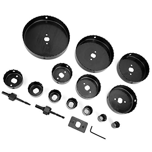 Kit de brocas para madera con 17 piezas de acero alto carbono miniatura 2
