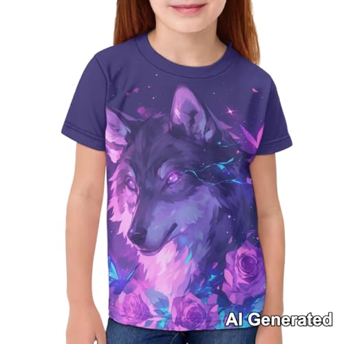 Image of Xhuibop Kids Tshirts Girls Boys 3-16 Years Summer Clothes for Teens Loose Fitting Tops