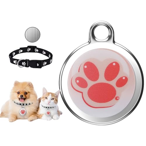 Vmxlso Mini GPS Cat Tracker/Dog Tracker, Cat GPS Tracker, Cat Tracker GPS Collar for Small Cats, Real-Time Location Pet Tracker for Cats Dogs, Waterproof GPS Tracker for Cats Dogs Key Luggage Wallet