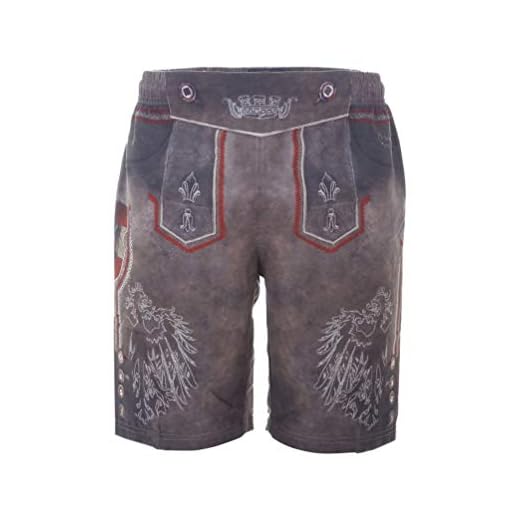 Close Up Bayerische Boxershorts im Trachtenlook in Universalgröße 4 Krüger Herren Trachten Badehose kurz, Modell: Österreich, Knielang, Art.-Nr. 094684-0-0007, L, braun