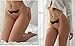 abandi Womens Silk Satin Thong Panties Silkly G-String Thongs T Back Lace Thong Underwear Pack of 5, Size XS