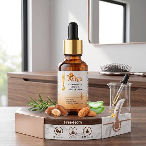 Image of Hair Growth Serum, 30ml, Liquid Herbal Hair Serum with Natural Fragrance for All Hair Types, Lightweight Scalp and Hair Application Formula for Home, Salon and Travel Use
