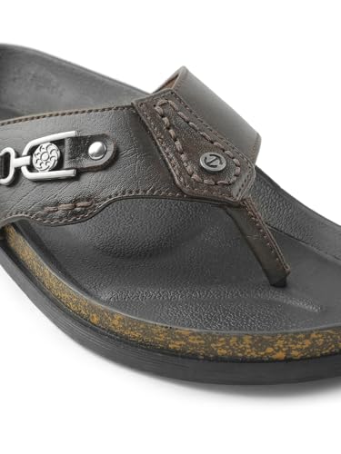 Image of Liberty Healers CSS-28E Casual Slipper For Men With PU Sole | Comfortable and Lightweight | Trendy Design | Soft Insole | Stylish Footwear and Cushioned Footbed