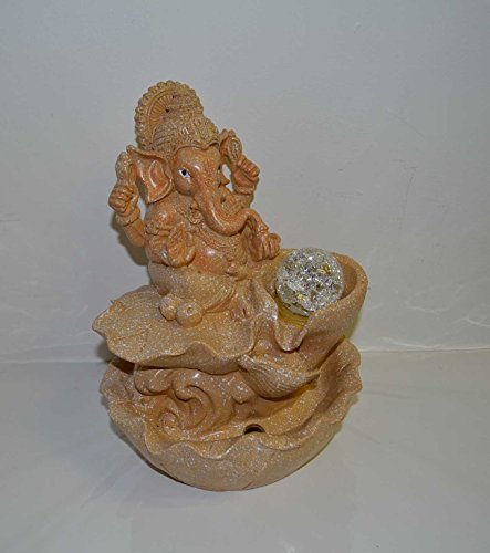 innenbrunnen kamerfontein meditatie ganesha sandsteinfarbe LED multicolor ca. 27 cm hoogte - Image 7