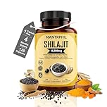 Shilajit Capsules 16,000 mg – 120-Day Supply – 60% Fulvic Acid – with Organic Ashwagandha, Lion’s Mane, Turmeric & Black Pepper – Premium Himalayan Shilajit Food Supplement – Vegan Friendly