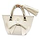Baoblaze Miniatur Handtasche Puppe 1:6, Miniatur Einkaufstasche Langlebig, Puppenhaus Einkaufstasche, Modernes Puppenhaus Damen Handtasche für 12-Zoll-Actionfiguren, BJD, DIY-Geschenk, Weiß