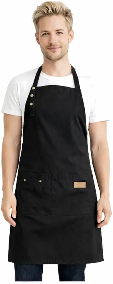 Avental Profissional em Microfibra de Gabardine, Premium, UNISSEX Bolso Grande, Alças Ajustáveis, Avental de Cozinha, Estetica, Cabelereira, Churrasqueiro, Barbeiro, Jardinagem,
