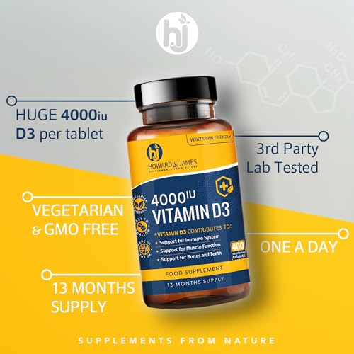 Vitamin D3 4000iu 400 High Strength Tablets Vegetarian Vitamin D 4000 IU - Image 4