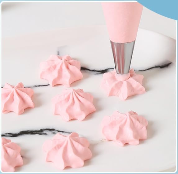 Spritztüllen-Set Aus Edelstahl – 5 Verschiedene Muster Für Kuchen & Cupcakes