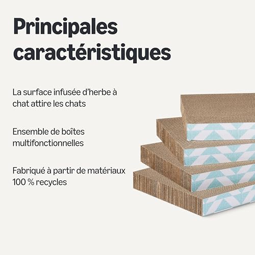 Tapis à gratter pour chats d'intérieur en carton ondulé - 3