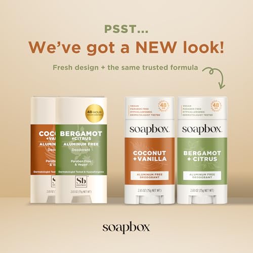 Aluminum-Free Deodorant for Women, Bergamot & Citrus Scent, 2.65oz