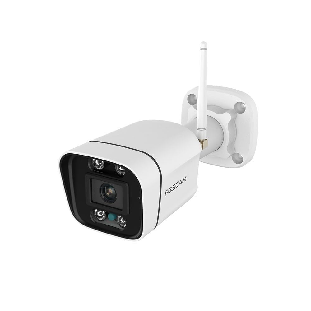 Cámara IP WiFi de 8 MP QHD para Exteriores con focos y Sirena - Foscam V8P Blanca