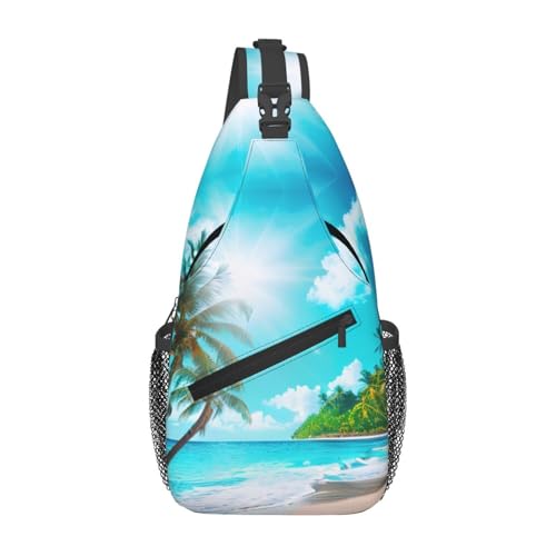 Mochila bandolera tropical playa para senderismo y viaje