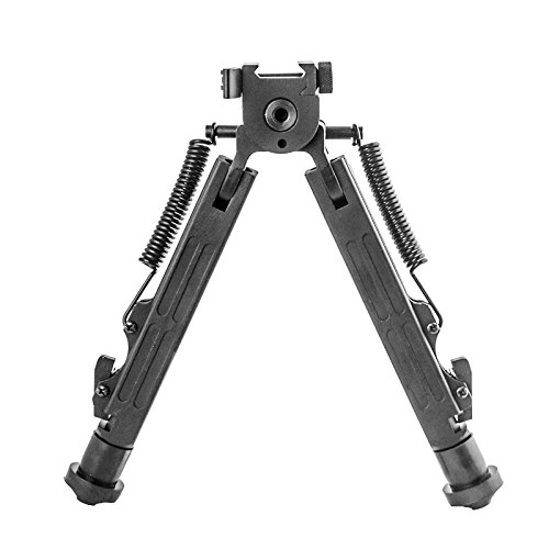 SCOUT-POD Lion Gears Tactical Pro Bipod with Innovative Design, 7.3" to 10" Heigth Adjustable, Adjustable Double Swivel (Side to Side Pivoting and Swivel) and QD Mounting Deck, SP-SC06