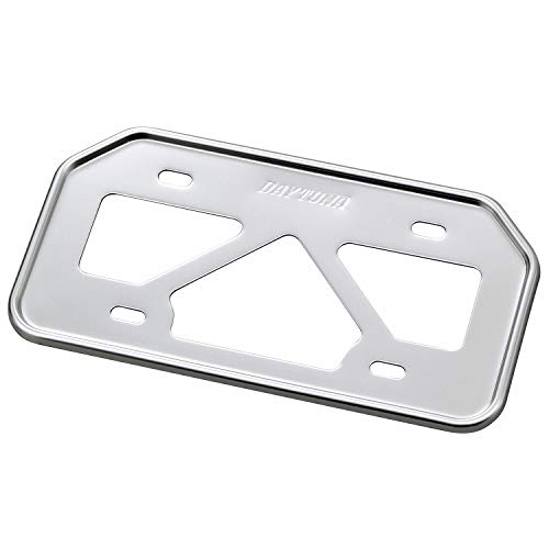 デイトナ(Daytona) バイク用 ナンバープレートホルダー 21年新基準対応 125cc以下(山型) 原付用 軽量型 クリアー 17656