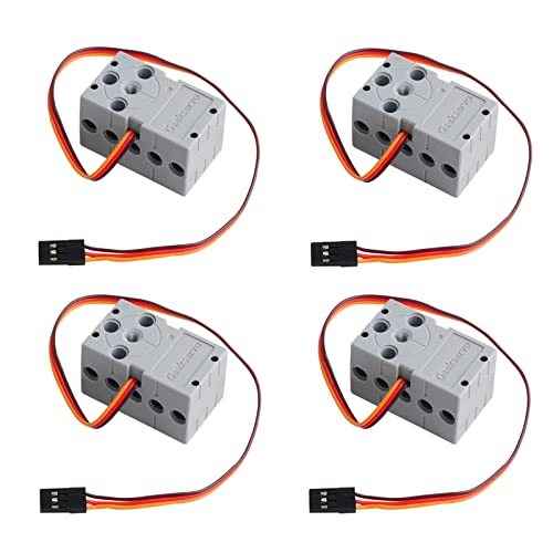 4つのGeekservo Servo 360°KG階調サーバ、プログラマブル二重出力軸サーバ(bit対応)DIY技術構築れんが