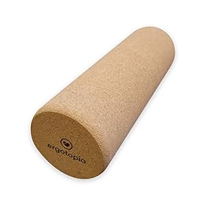 Ergotopia® Fasciarol van ecologisch-duurzame kurk/massagerol van natuurlijk materiaal voor zelfmassage in het dagelijks leven/fitnessrol voor je gezonde fasciatraining