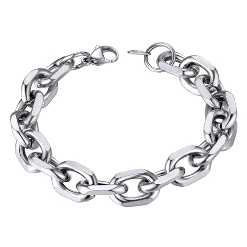 Pulsera de Cadena Cable de Acero Inoxidable para Hombre y Mujer miniatura 1